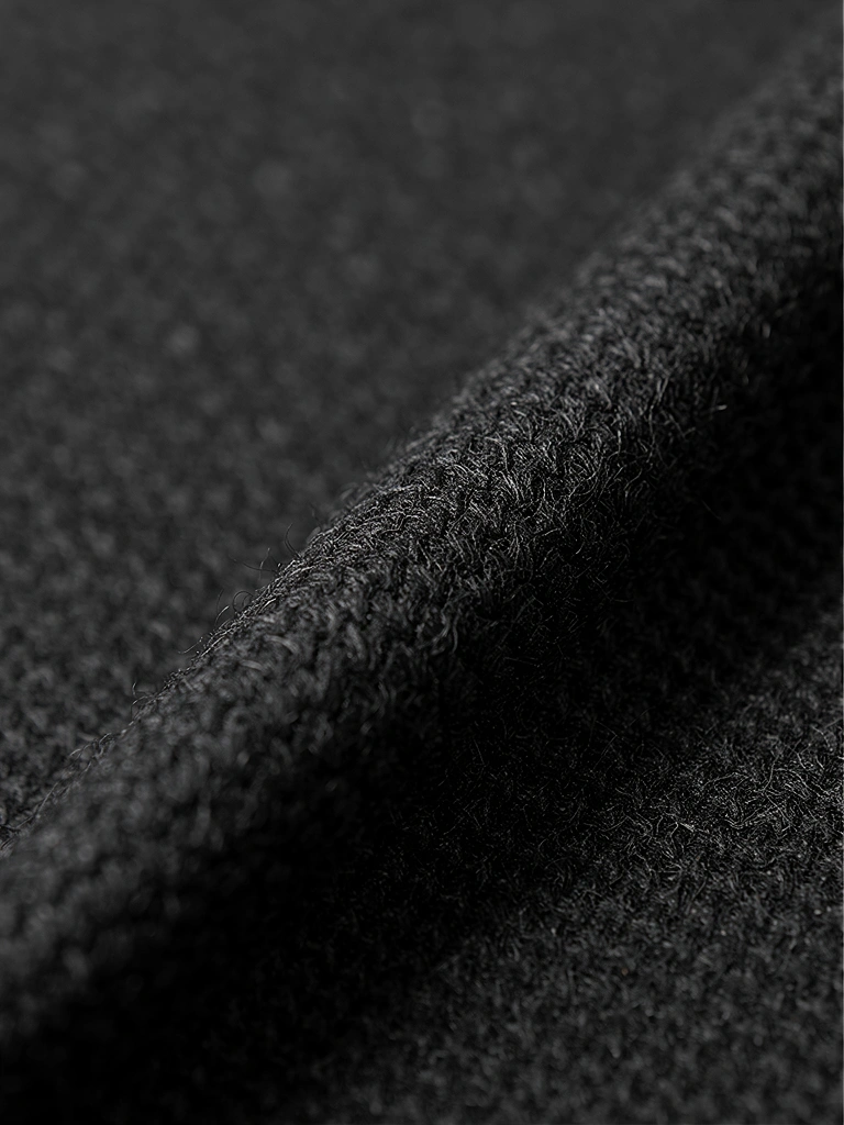 High-quality charcoal wool texture